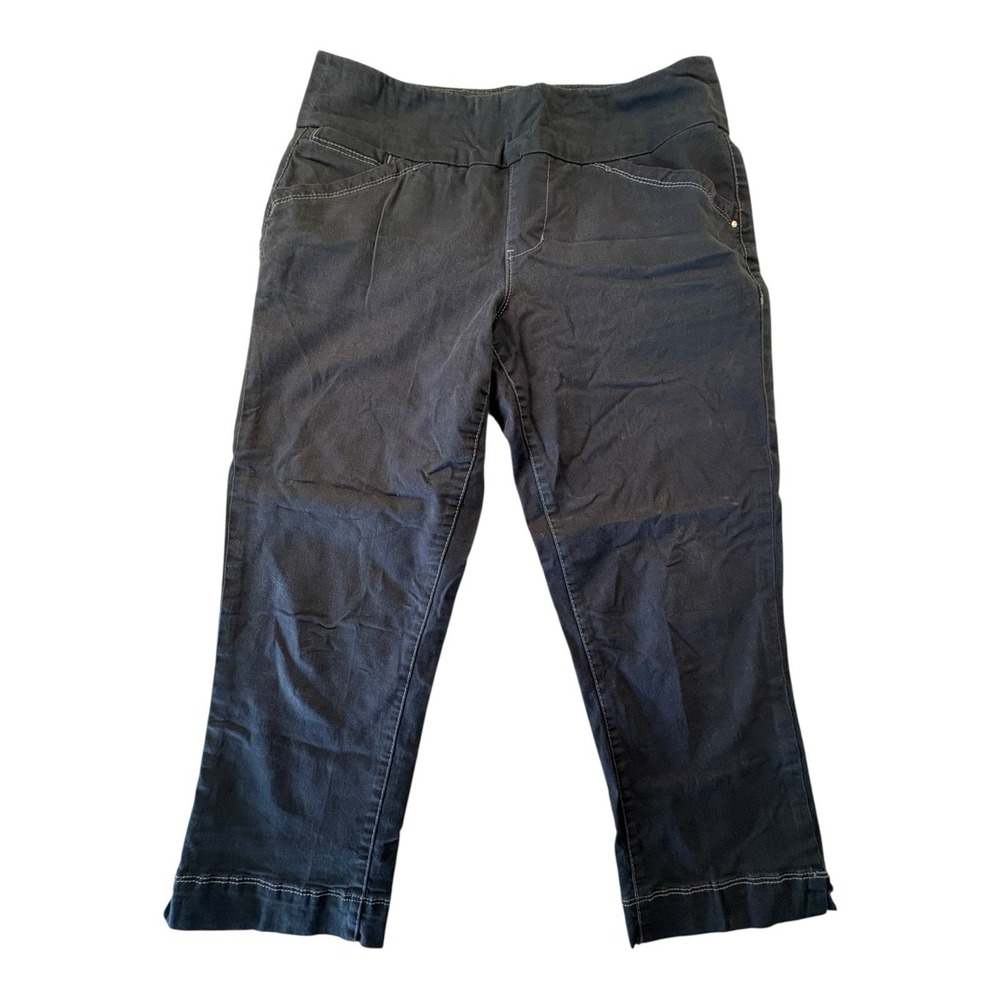 Jag Jeans Black‎ Pull-On Stretch Cropped Pants Size 10